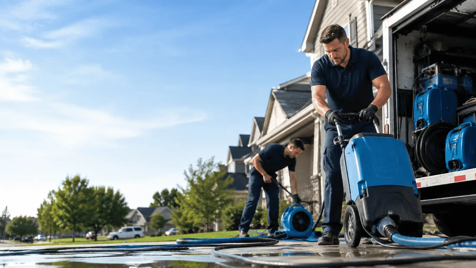 Dehumidification being performed in Middle Granville, NY